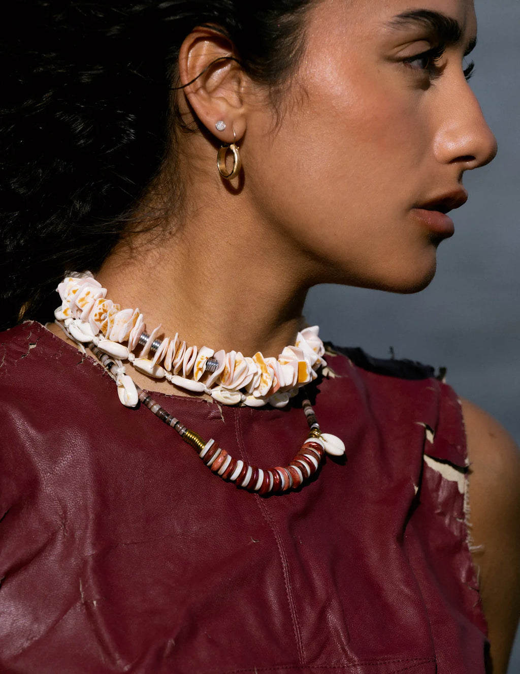 CASTAWAY PINK SHELLS GOLD