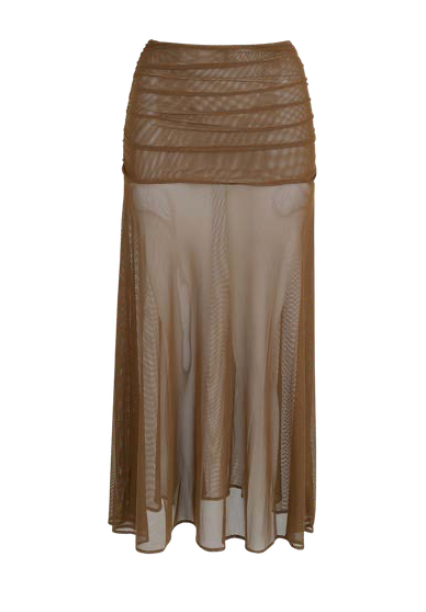 LONG MESH SKIRT