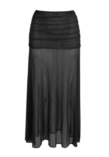 LONG MESH SKIRT